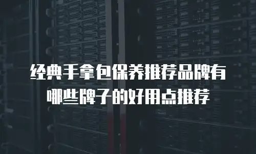 经典手拿包保养推荐品牌有哪些牌子的好用点推荐