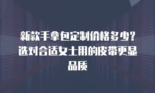 新款手拿包定制价格多少？选对合适女士用的皮带更显品质