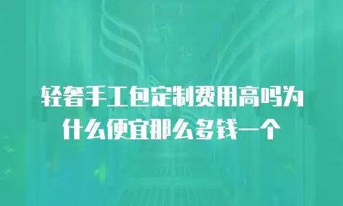 轻奢手工包定制费用高吗为什么便宜那么多钱一个