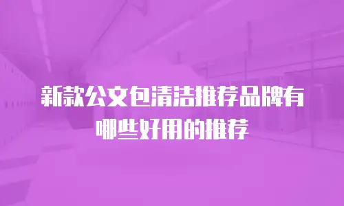 新款公文包清洁推荐品牌有哪些好用的推荐