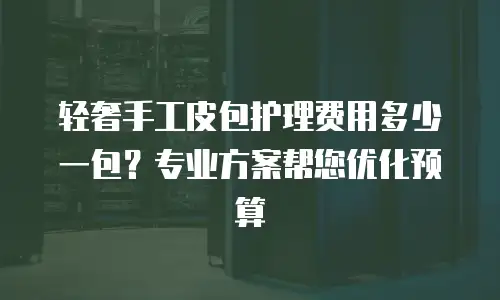 轻奢手工皮包护理费用多少一包？专业方案帮您优化预算