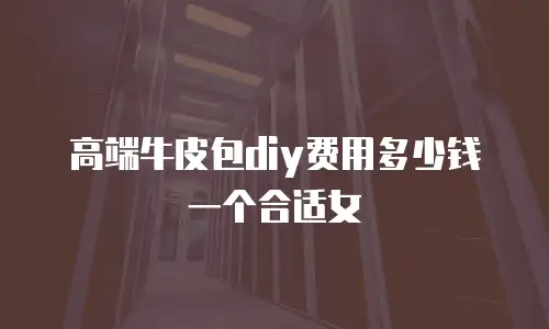高端牛皮包diy费用多少钱一个合适女