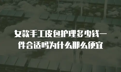 女款手工皮包护理多少钱一件合适吗为什么那么便宜