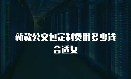 新款公文包定制费用多少钱合适女