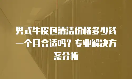 男式牛皮包清洁价格多少钱一个月合适吗？专业解决方案分析