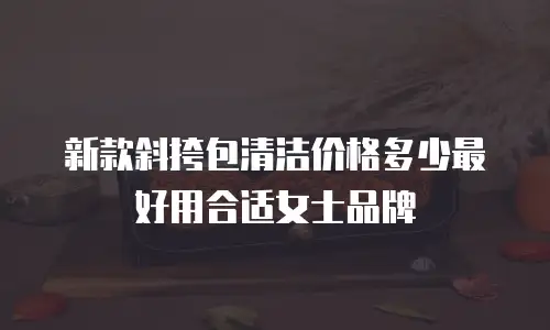 新款斜挎包清洁价格多少最好用合适女士品牌
