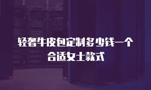 轻奢牛皮包定制多少钱一个合适女士款式