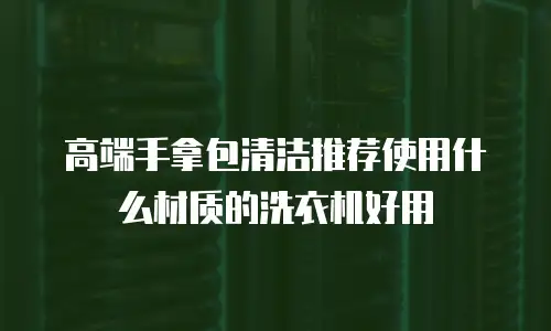 高端手拿包清洁推荐使用什么材质的洗衣机好用
