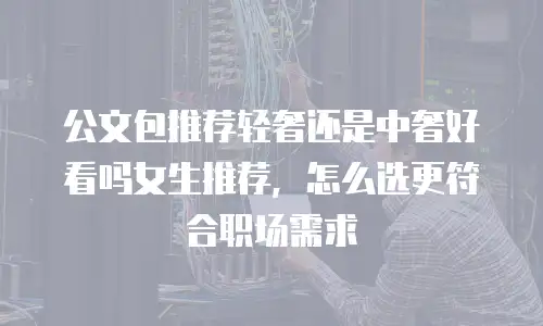 公文包推荐轻奢还是中奢好看吗女生推荐，怎么选更符合职场需求