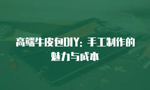 高端牛皮包DIY: 手工制作的魅力与成本