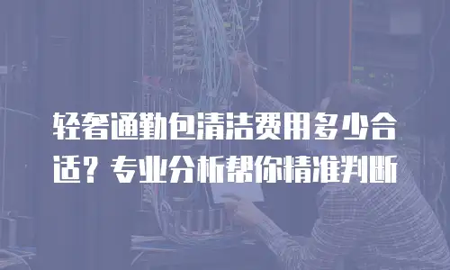 轻奢通勤包清洁费用多少合适？专业分析帮你精准判断