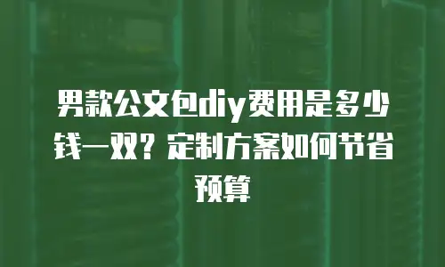 男款公文包diy费用是多少钱一双？定制方案如何节省预算