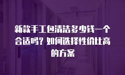 新款手工包清洁多少钱一个合适吗？如何选择性价比高的方案