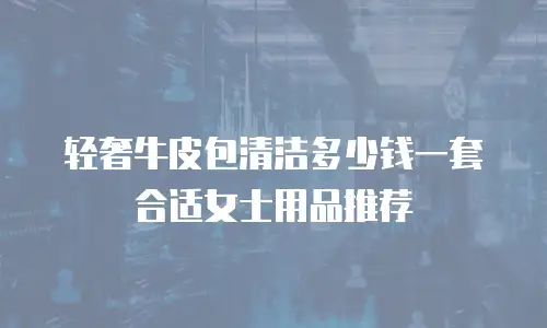 轻奢牛皮包清洁多少钱一套合适女士用品推荐