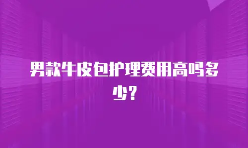 男款牛皮包护理费用高吗多少？