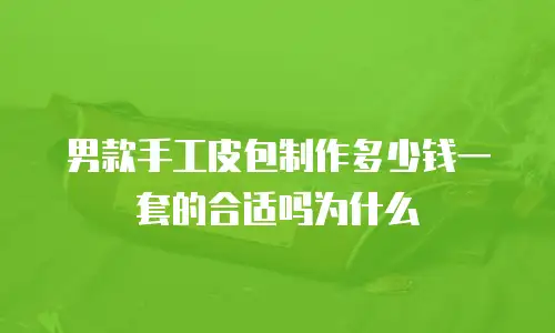 男款手工皮包制作多少钱一套的合适吗为什么