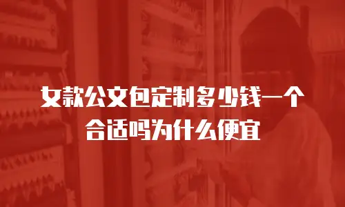 女款公文包定制多少钱一个合适吗为什么便宜