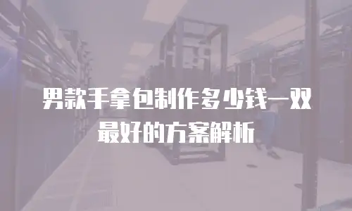 男款手拿包制作多少钱一双最好的方案解析