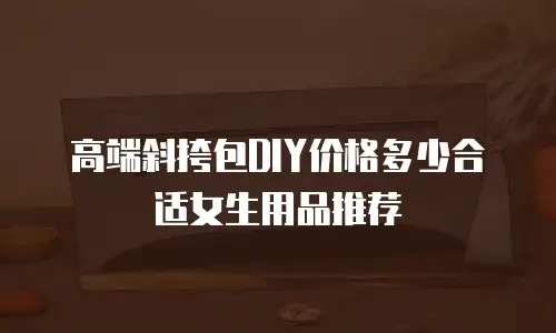 高端斜挎包DIY价格多少合适女生用品推荐