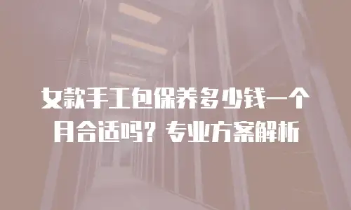 女款手工包保养多少钱一个月合适吗？专业方案解析