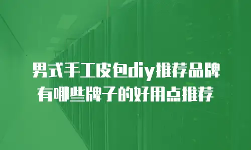男式手工皮包diy推荐品牌有哪些牌子的好用点推荐