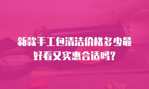 新款手工包清洁价格多少最好看又实惠合适吗？