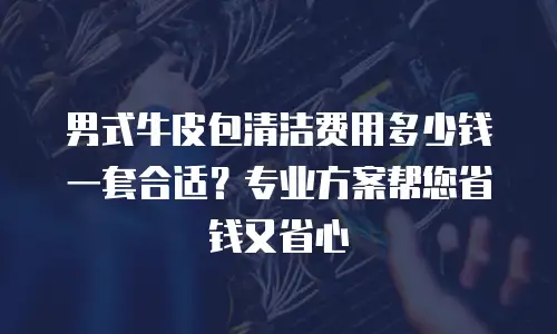 男式牛皮包清洁费用多少钱一套合适？专业方案帮您省钱又省心