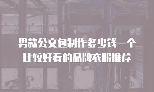 男款公文包制作多少钱一个比较好看的品牌衣服推荐