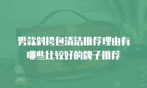 男款斜挎包清洁推荐理由有哪些比较好的牌子推荐
