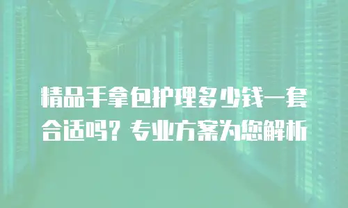 精品手拿包护理多少钱一套合适吗？专业方案为您解析