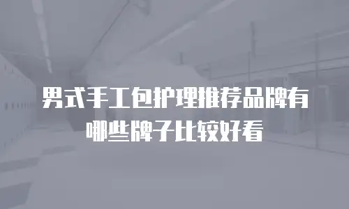 男式手工包护理推荐品牌有哪些牌子比较好看