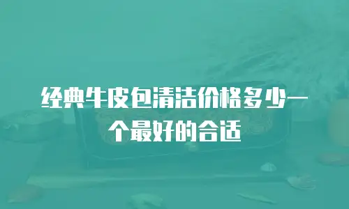 经典牛皮包清洁价格多少一个最好的合适
