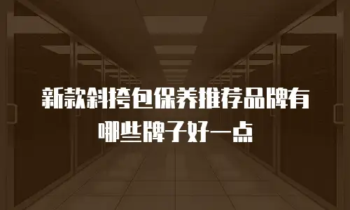 新款斜挎包保养推荐品牌有哪些牌子好一点