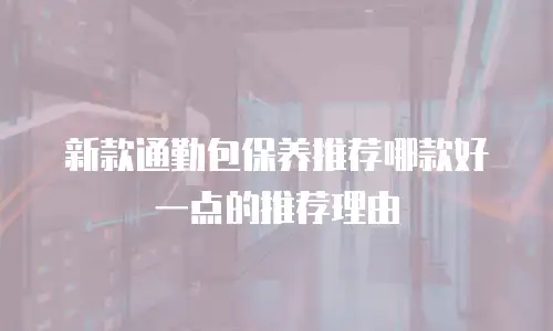 新款通勤包保养推荐哪款好一点的推荐理由