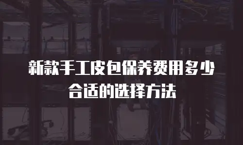 新款手工皮包保养费用多少合适的选择方法