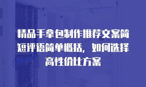 精品手拿包制作推荐文案简短评语简单概括，如何选择高性价比方案