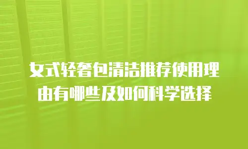 女式轻奢包清洁推荐使用理由有哪些及如何科学选择