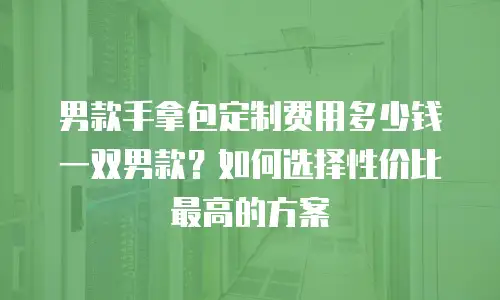 男款手拿包定制费用多少钱一双男款？如何选择性价比最高的方案