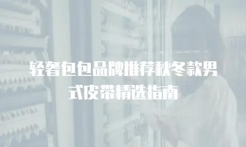 轻奢包包品牌推荐秋冬款男式皮带精选指南