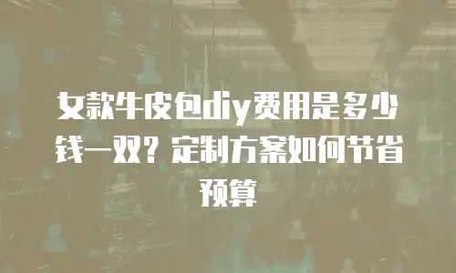 女款牛皮包diy费用是多少钱一双？定制方案如何节省预算
