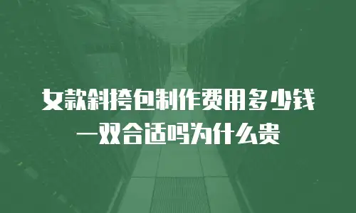 女款斜挎包制作费用多少钱一双合适吗为什么贵