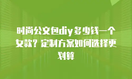 时尚公文包diy多少钱一个女款？定制方案如何选择更划算