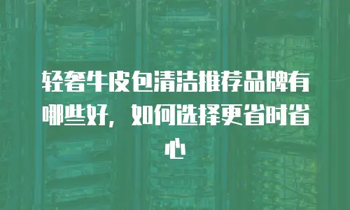 轻奢牛皮包清洁推荐品牌有哪些好，如何选择更省时省心