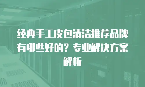 经典手工皮包清洁推荐品牌有哪些好的？专业解决方案解析