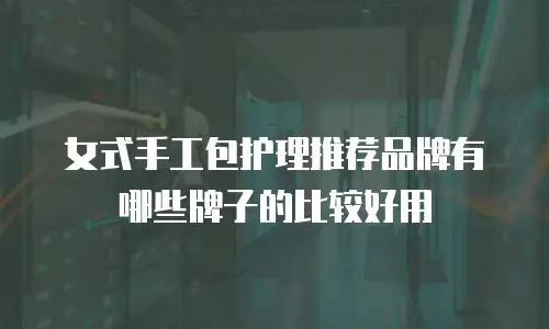 女式手工包护理推荐品牌有哪些牌子的比较好用