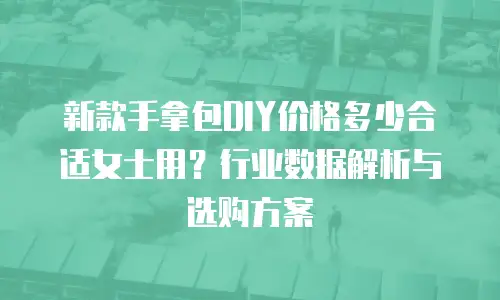 新款手拿包DIY价格多少合适女士用？行业数据解析与选购方案