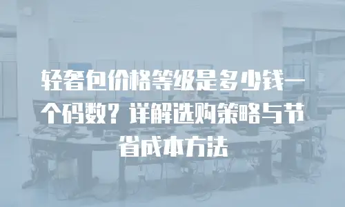 轻奢包价格等级是多少钱一个码数？详解选购策略与节省成本方法