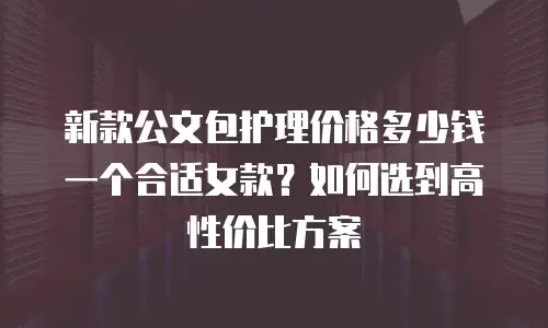 新款公文包护理价格多少钱一个合适女款？如何选到高性价比方案