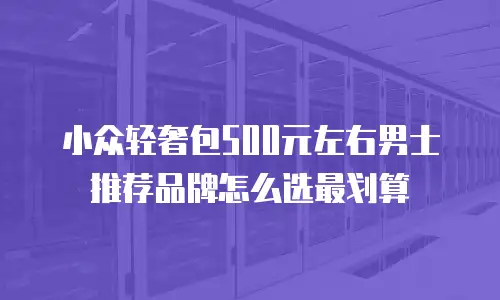 小众轻奢包500元左右男士推荐品牌怎么选最划算