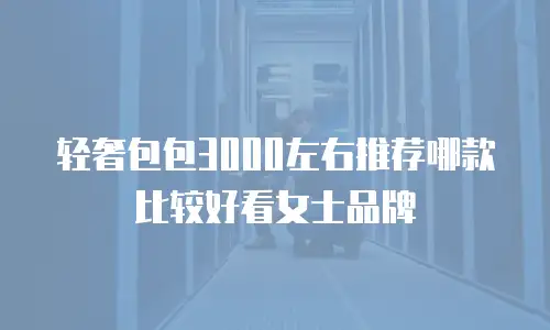 轻奢包包3000左右推荐哪款比较好看女士品牌
